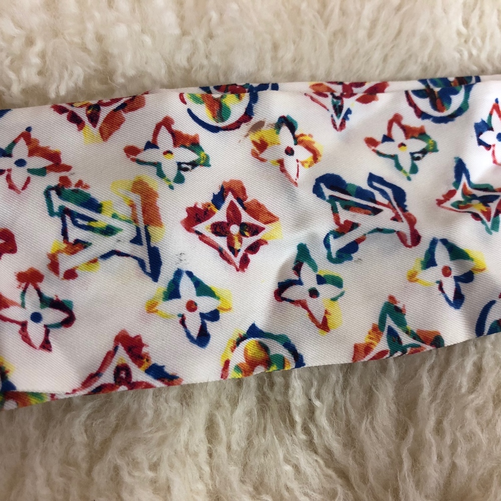 Authentic Louis Vuitton Rainbow Bandeau/Neck Tie